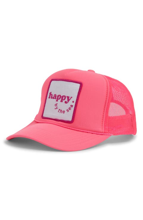 Happy by the Sea Patch Trucker Hat