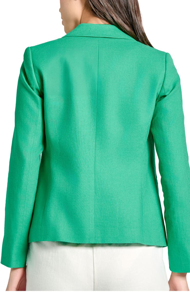 Jones New York Faux Linen Blend Double Breasted Jacket, Alternate, color, 