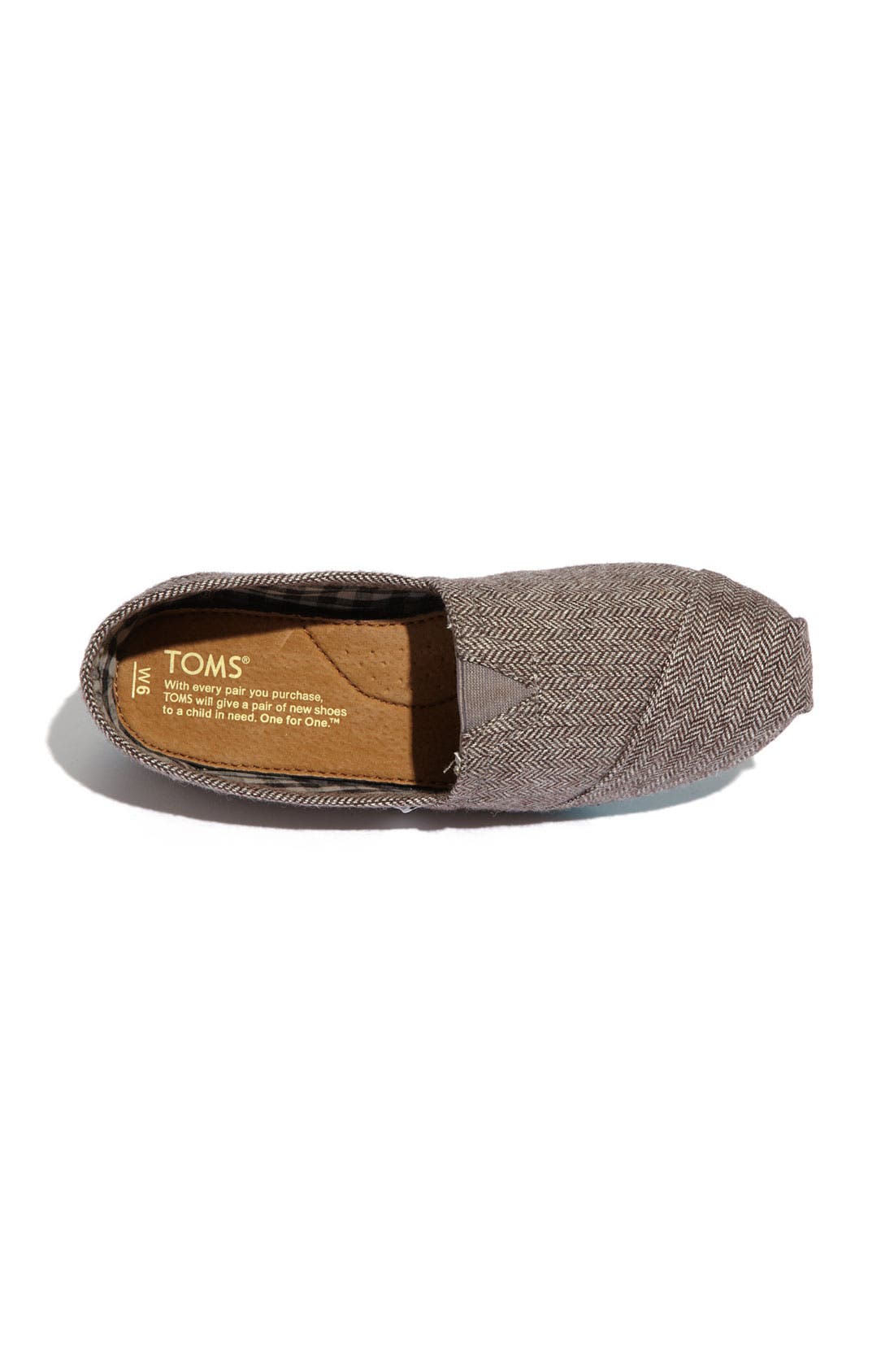 TOMS 'Classic' Herringbone Slip-On, Alternate, color, 