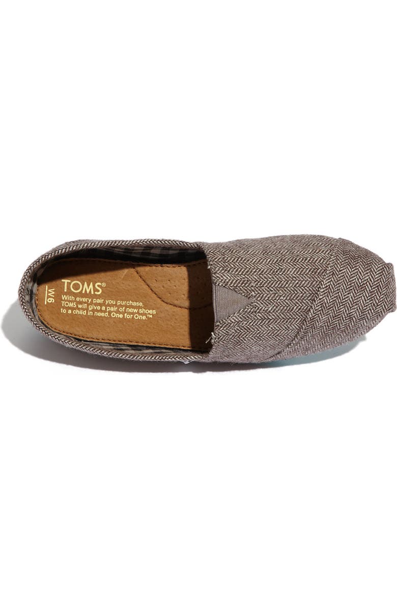 TOMS 'Classic' Herringbone Slip-On, Alternate, color,