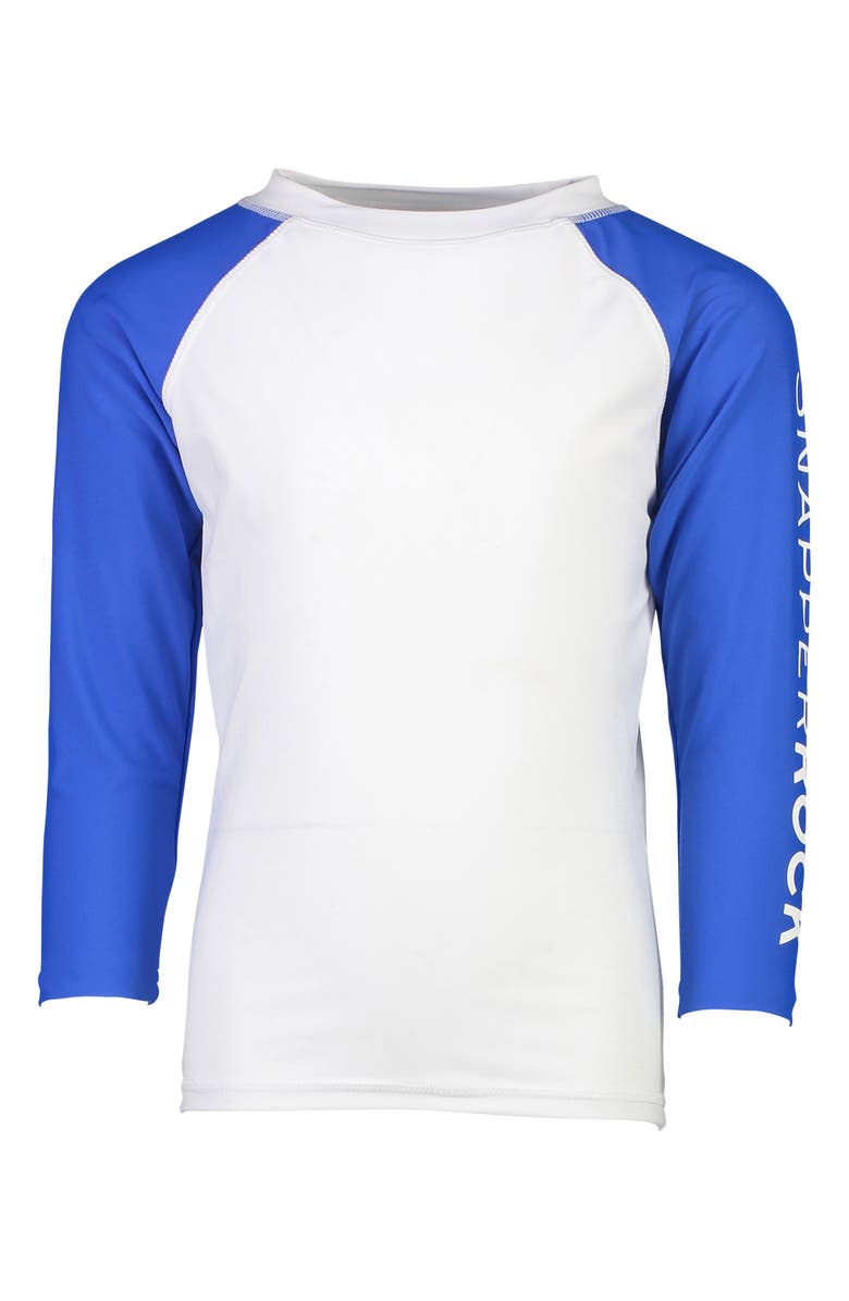 Snapper Rock Contrast Sleeve Rashguard, Main, color,