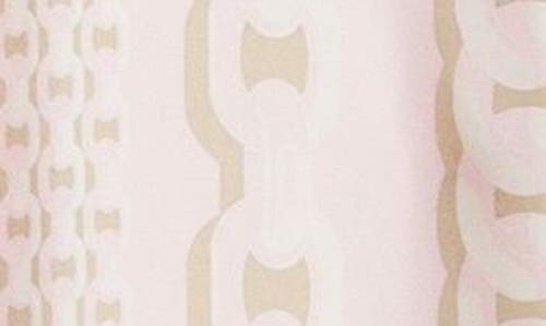 Versace Treasure Foulard Silk Twill Formal Shirt In Pastel Pink Milk