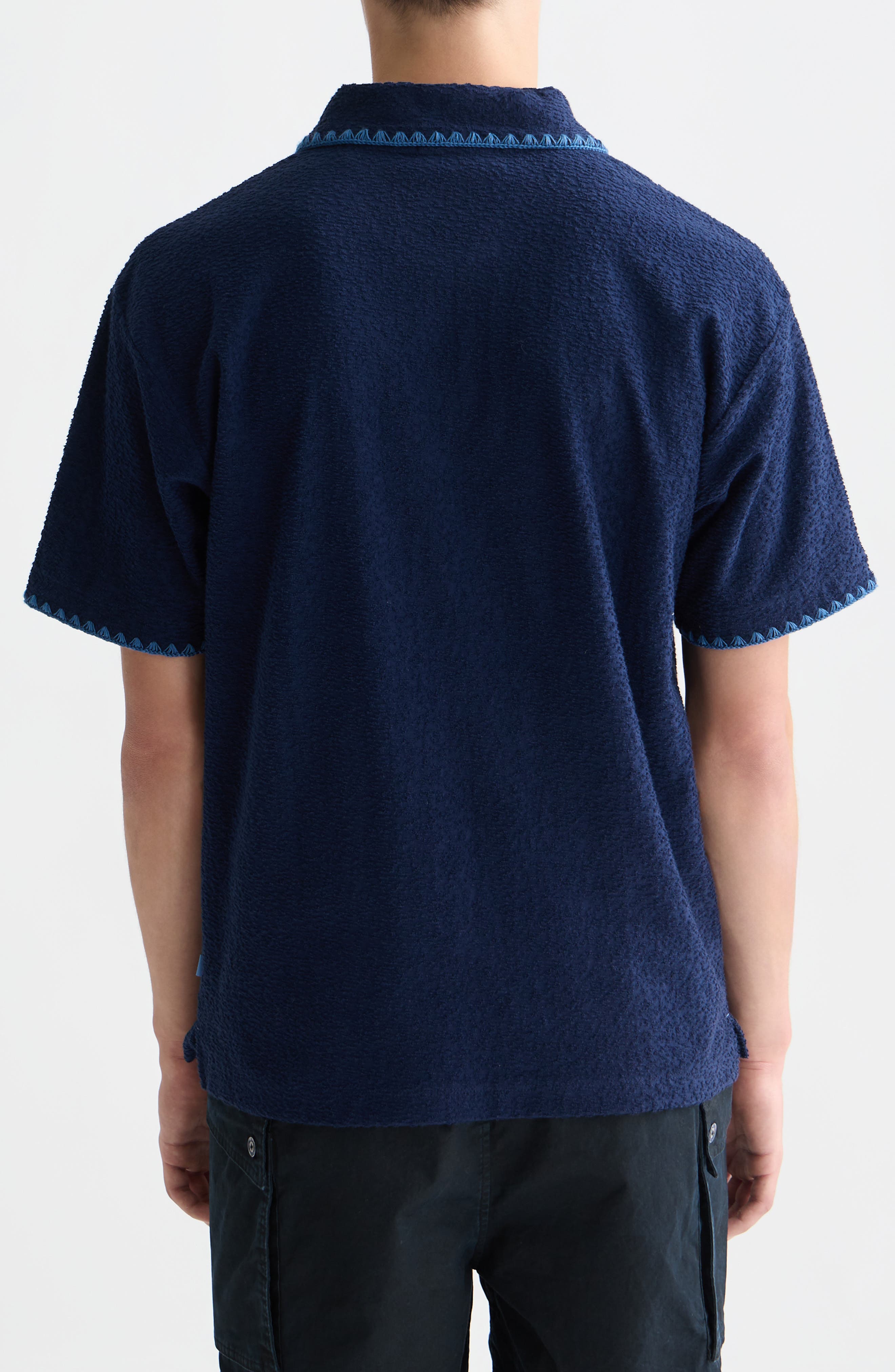 Jacquard Toweling Polo (Men) | Nordstrom