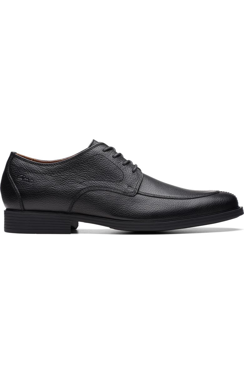 Clarks<sup>®</sup> Whiddon Pebbled Leather Derby, Alternate, color, Black Tumbled
