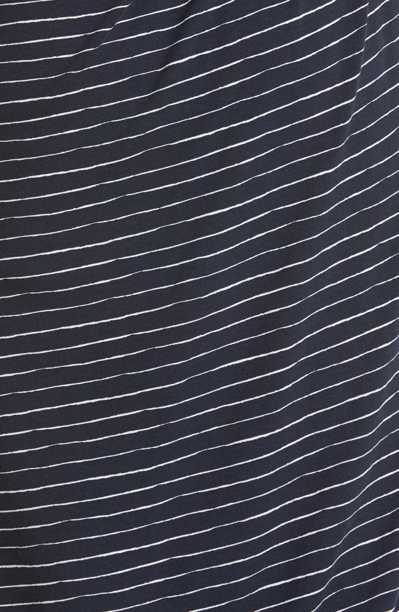 BOSS Esay Ruched Asymmetric Neck Midi Dress, Alternate, color,