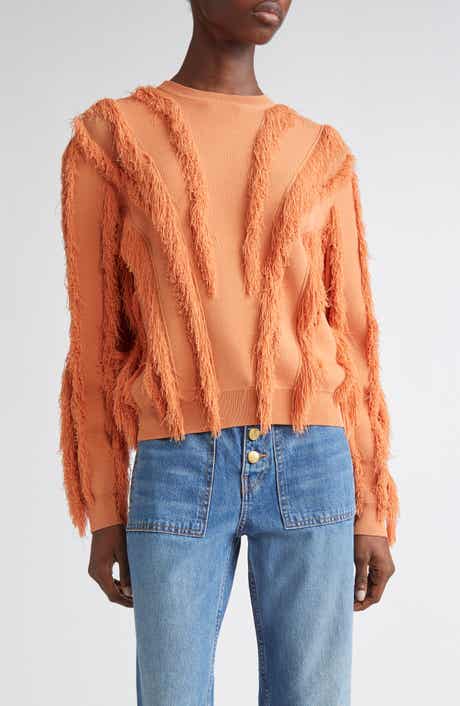 Ulla Johnson Aubree Fringed Sweater