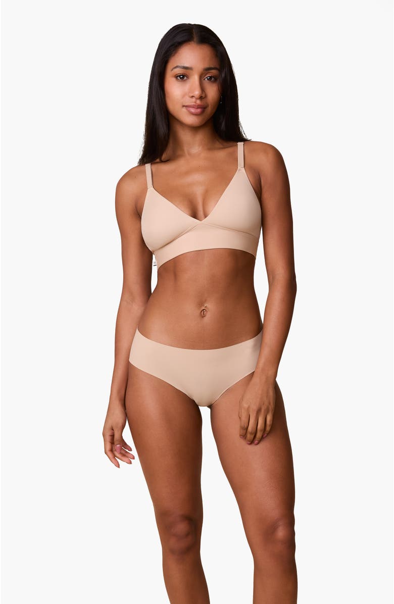 Harper Wilde Bliss Triangle Bralette, Alternate, color, Beige