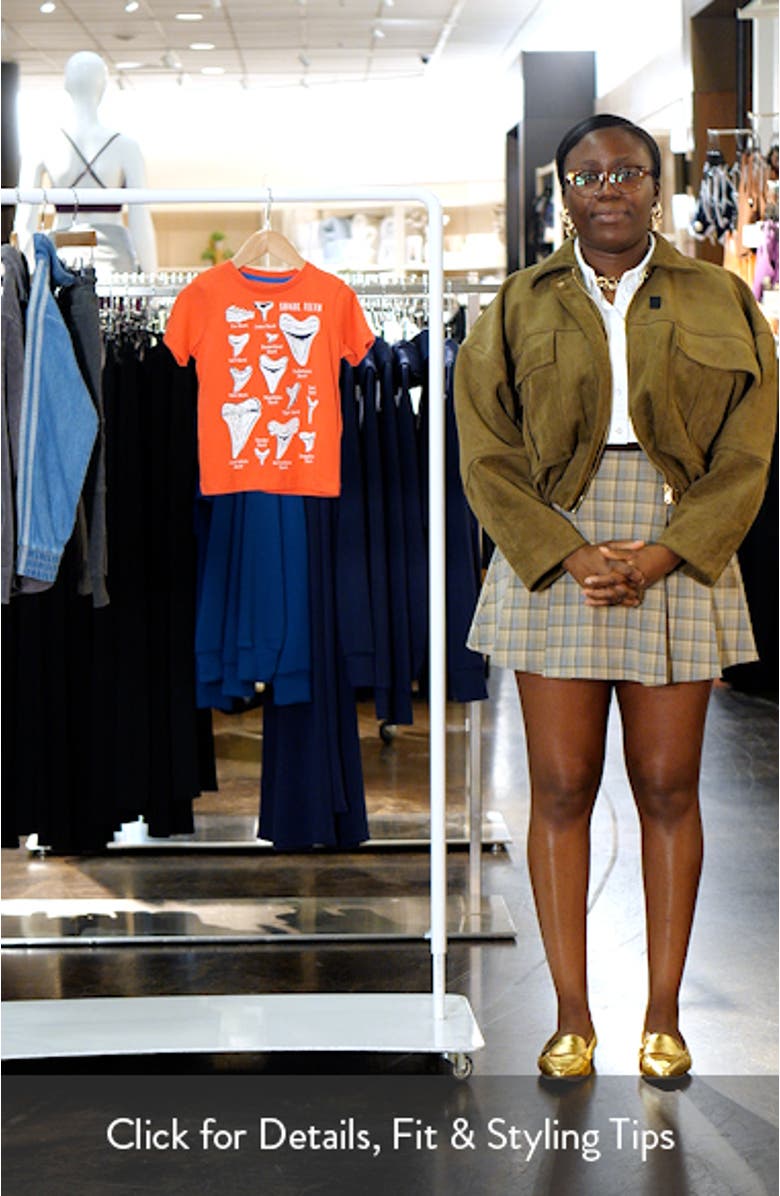 Kids' Shark Tooth Glow in the Dark Graphic T-Shirt, sales video thumbnail