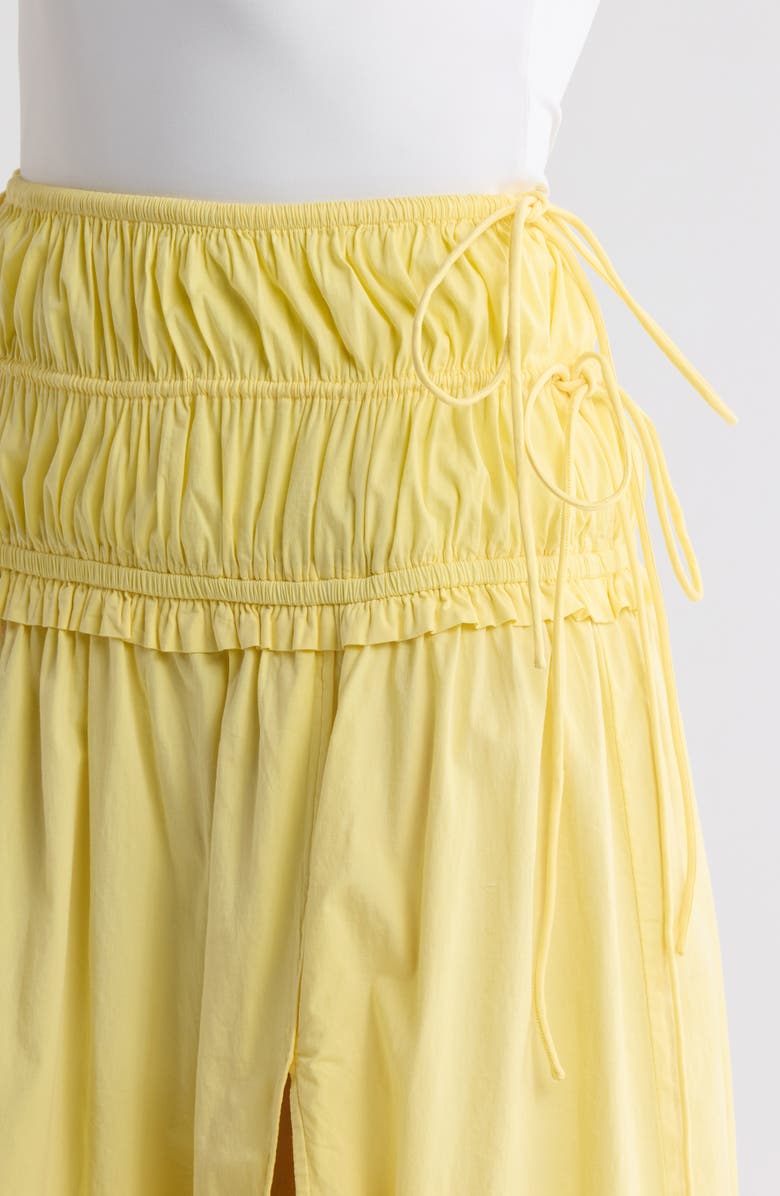 Damson Madder Organic Cotton Midi Skirt, Alternate, color, Yellow