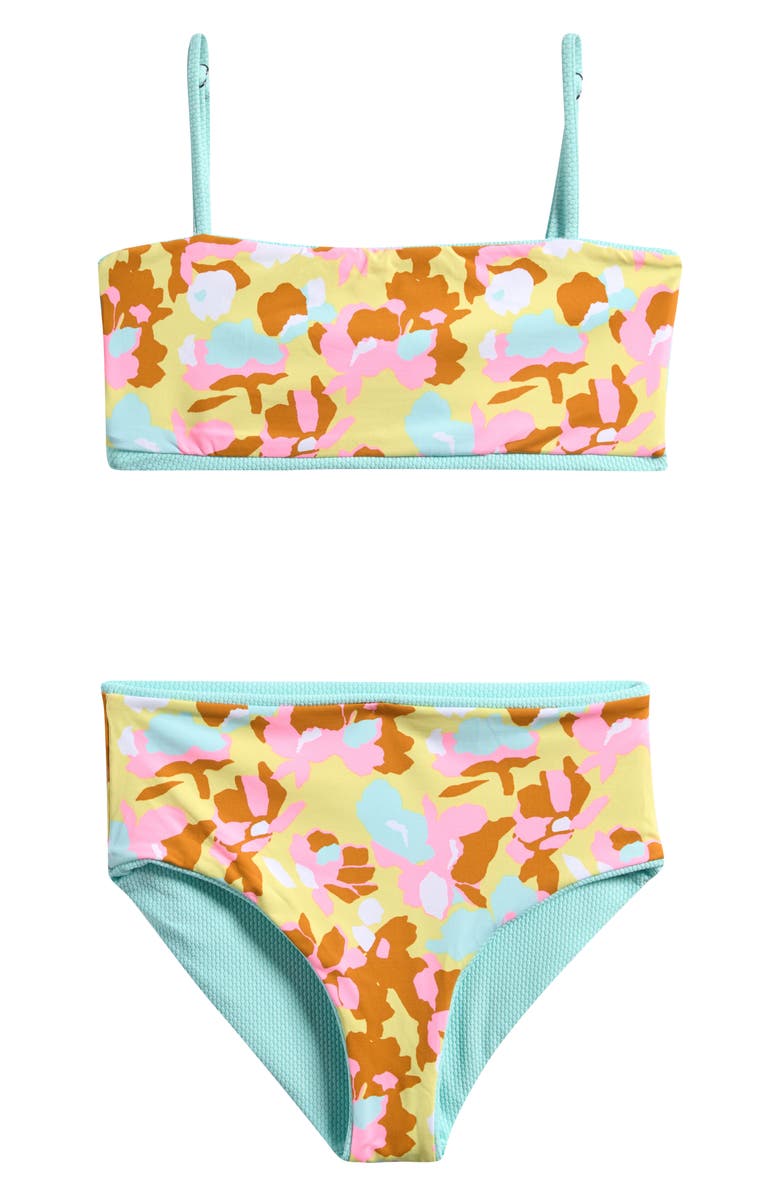 Maaji Kids' Sea Glass Reversible Two-Piece Swimsuit, Alternate, color, Sea