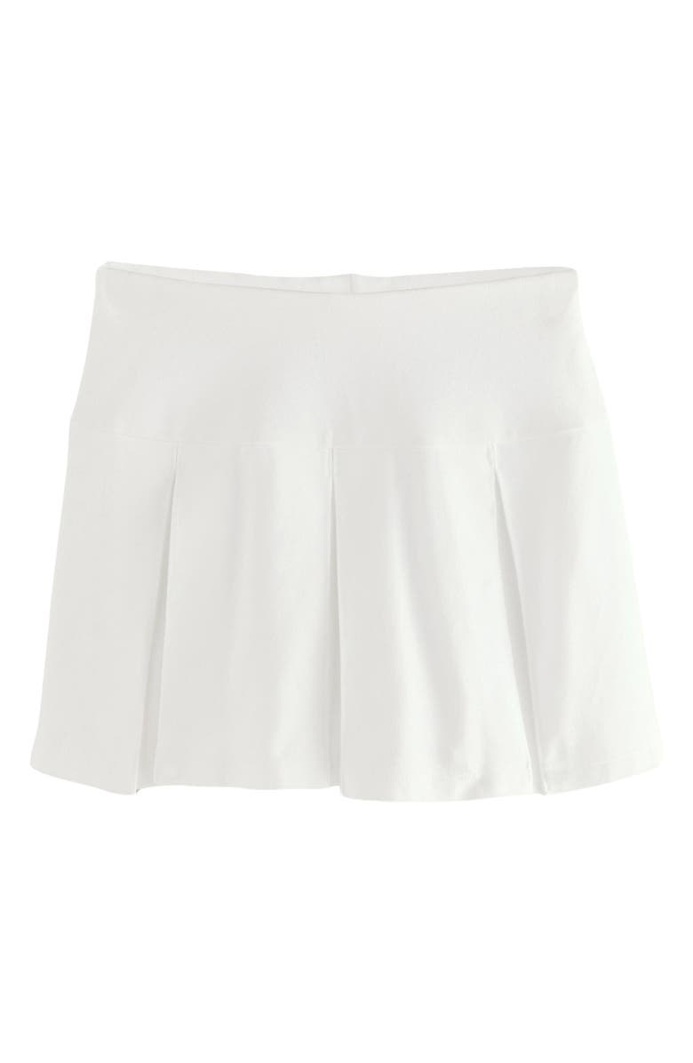 NEXT Kids' Stretch Cotton Tennis Skort, Main, color, White