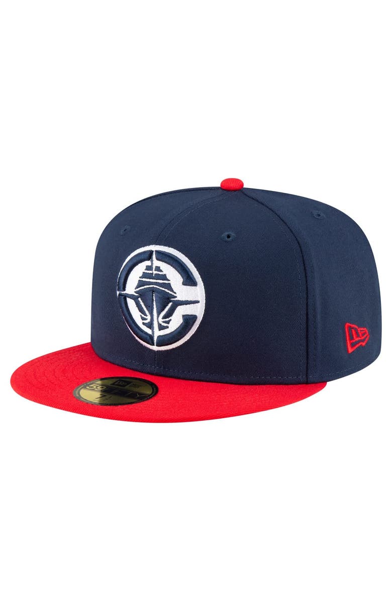 New Era Men's New Era Navy/Red LA Clippers 2-Tone 59FIFTY Fitted Hat, Main, color, Navy