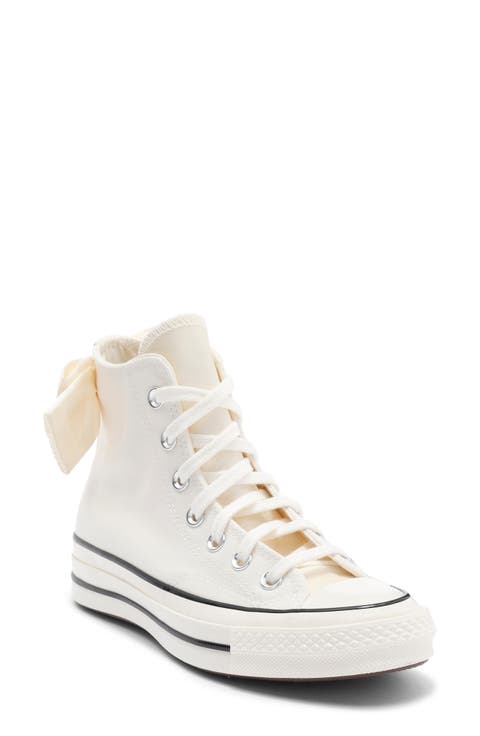 Chuck 70 Bow High Top Canvas Sneaker (Women)