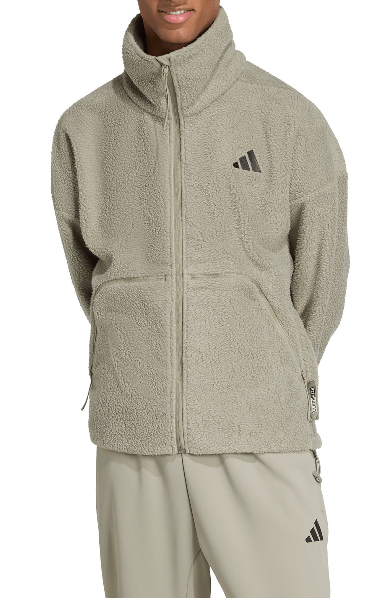 adidas City Tech High Pile Fleece Full Zip Jacket