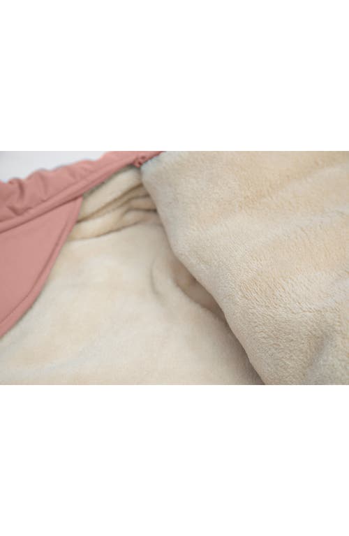 7 A.m. Enfant Benji Water Repellent Hooded Snowsuit With Attached Mittens In Pink