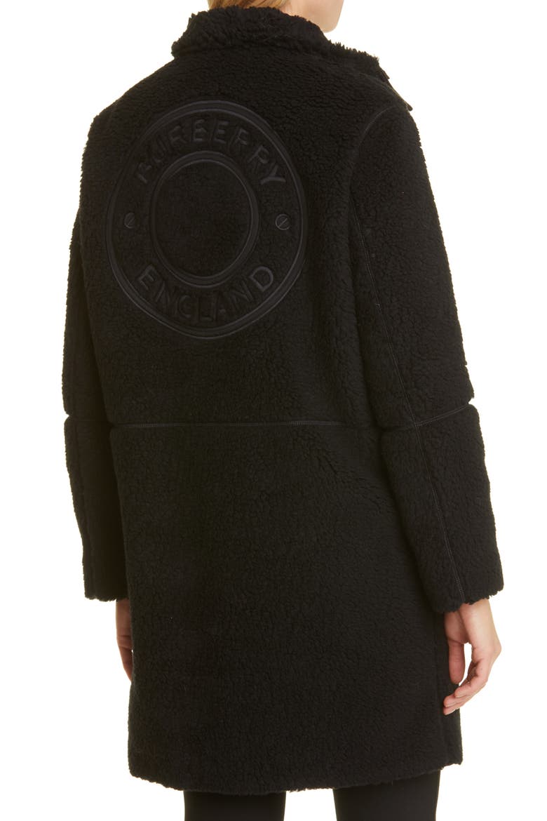 Women's Bolney Bushley Hooded Wool Blend Coat, Alternate, color, BLACK