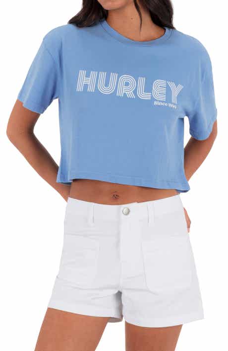 Hurley Rollers Boxy Crop Cotton Graphic T-Shirt