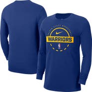 Nike Men's Nike Royal Golden State Warriors Authentic Long Sleeve Practice T-Shirt