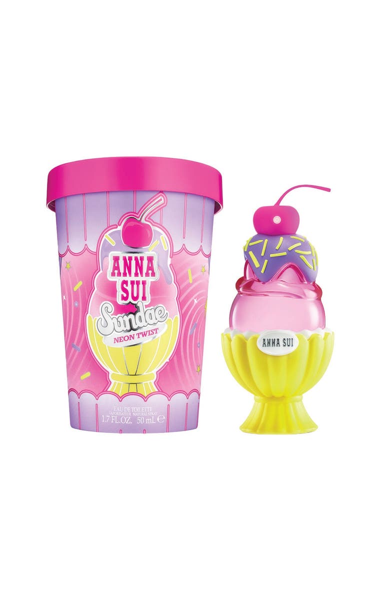 Anna Sui Sundae Neon Twist Eau de Toilette, 50ml, Alternate, color, Pink