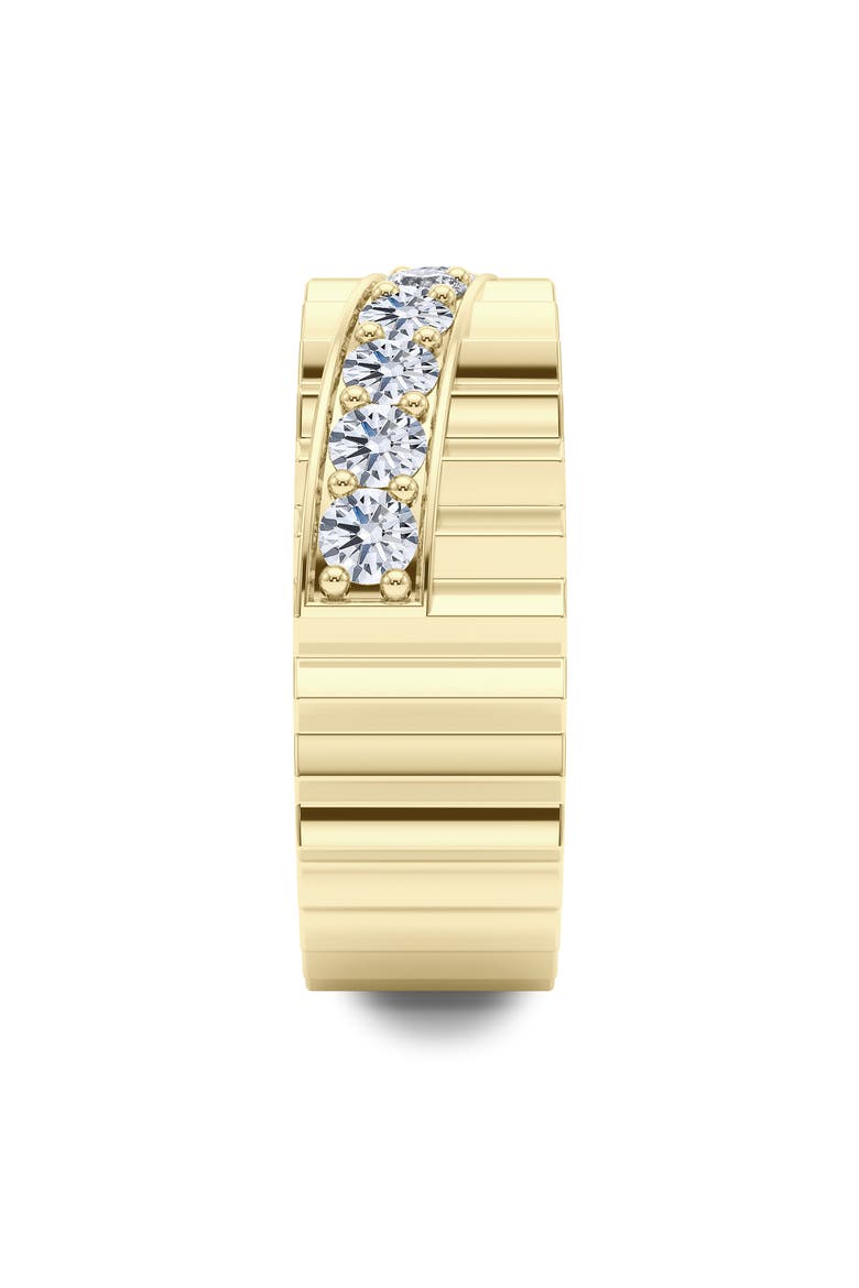 Diagonal Fluted Lab Grown Diamond Ring, Alternate, color, 18K YELLOW GOLD