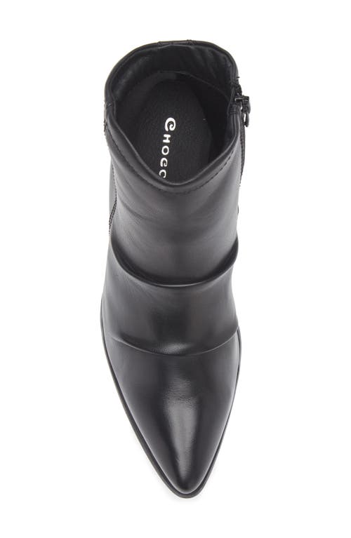 Chocolat Blu Lian Block Heel Bootie In Black
