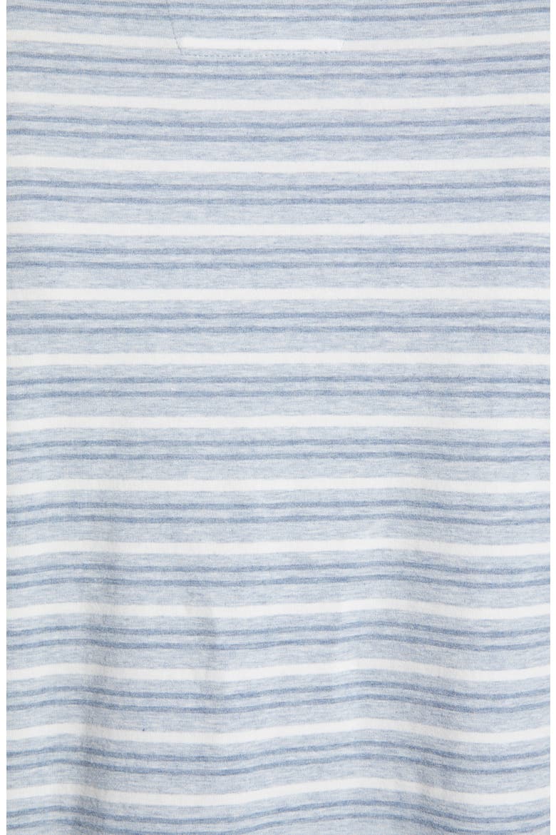 Stretch Cotton & Modal Crewneck T-Shirt, Alternate, color, BLUE STRIPE