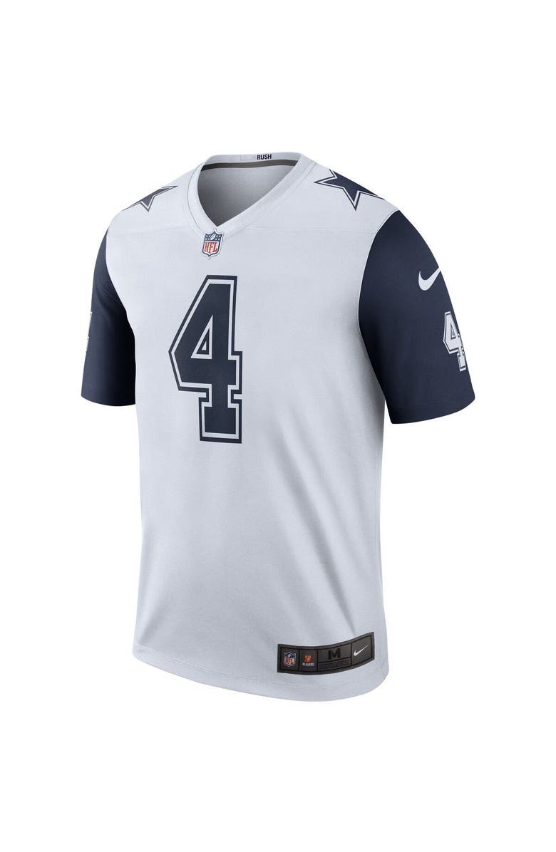 Nike Men's Nike Dak Prescott White Dallas Cowboys Alternate Legend Player Performance Top, Alternate, color, White