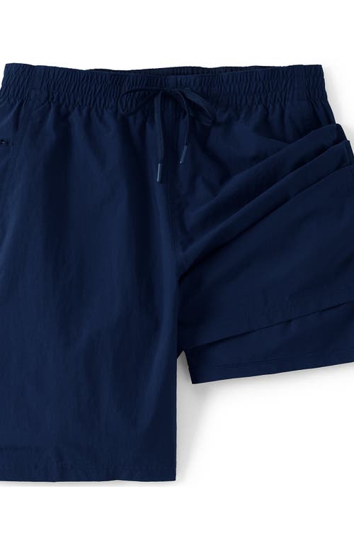 Lands' End 9" Volley Hydroliner Swim Trunks In Deep Sea Navy