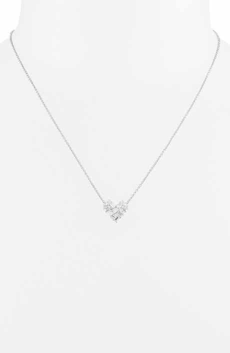 Cluster Heart Pendant Necklace