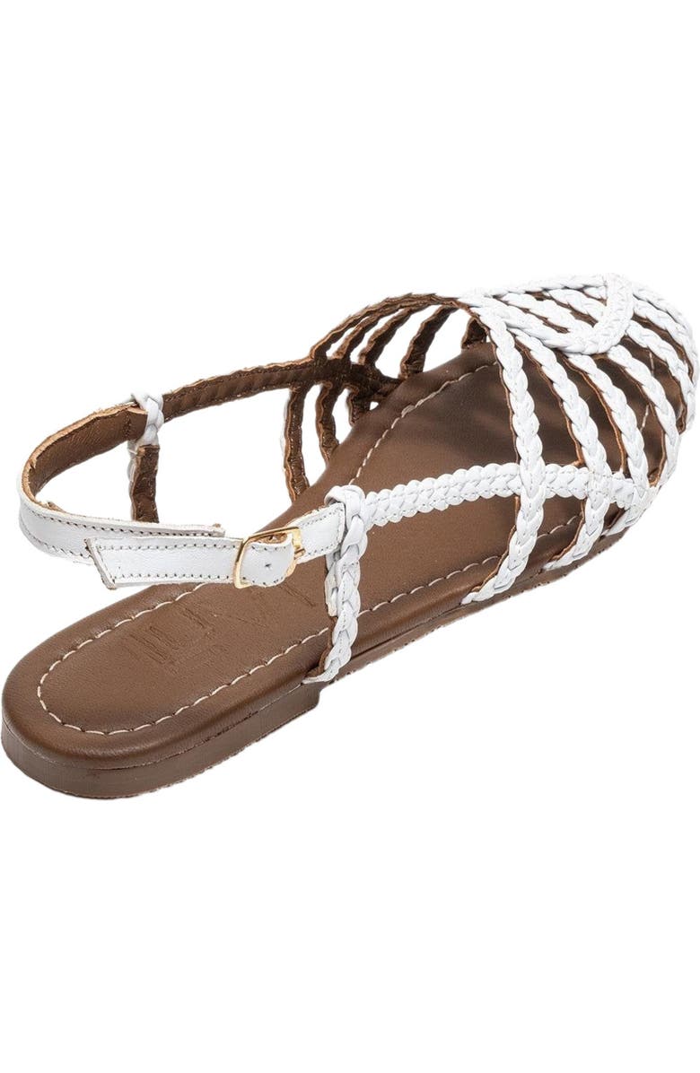 Prologue Shoes Claudia Slingback Sandal, Alternate, color, White Faux Leather