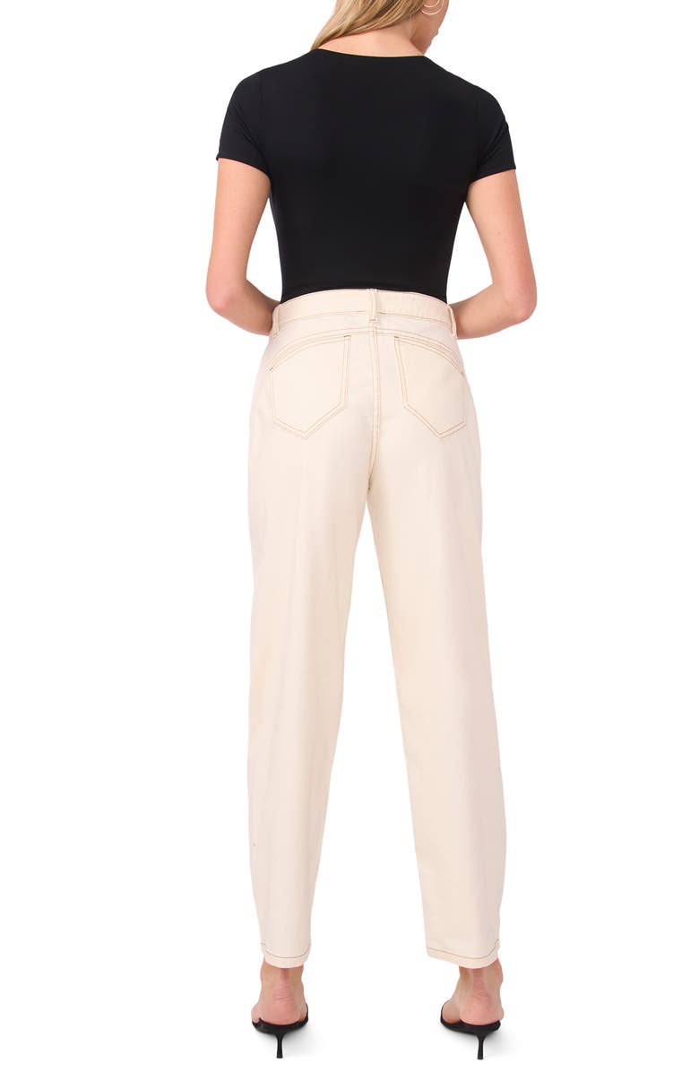 Vince Camuto Curved Seam Ankle Jeans, Alternate, color, Antique White