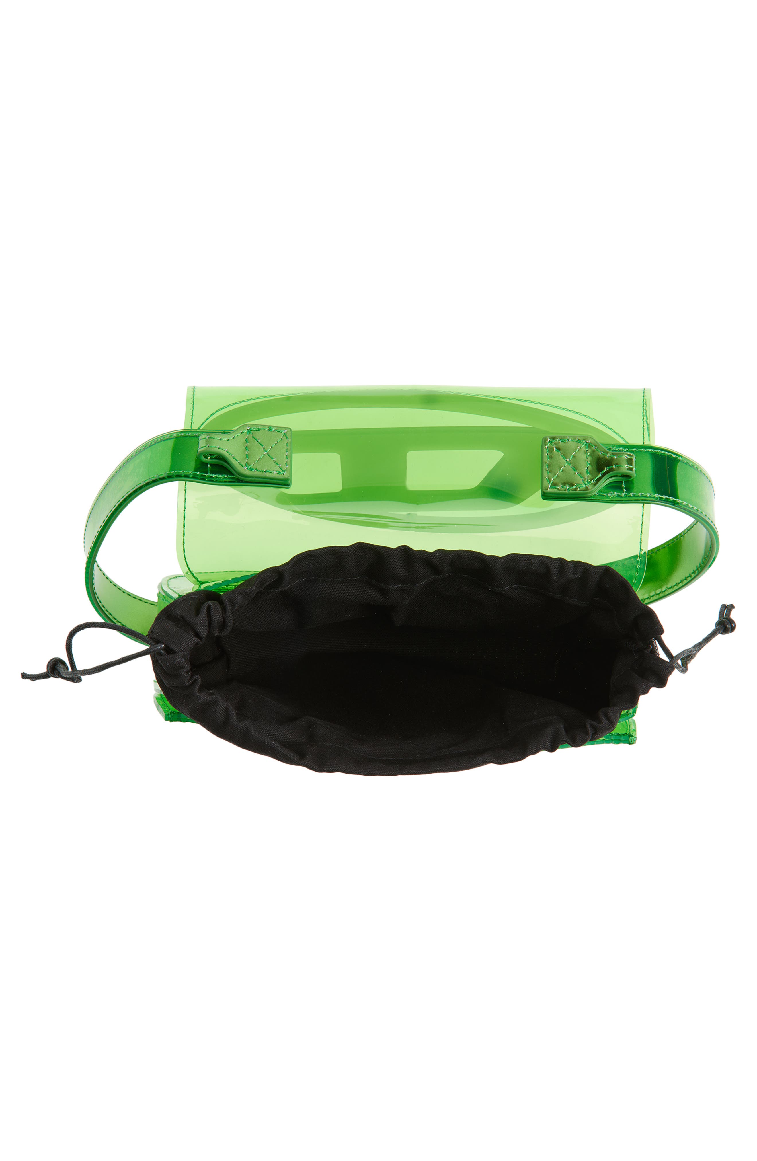 DIESEL<sup>®</sup> 1DR Logo Clear Shoulder Bag, Alternate, color, Green