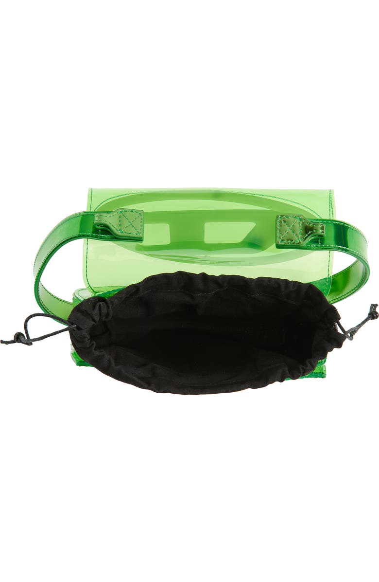 DIESEL<sup>®</sup> 1DR Logo Clear Shoulder Bag, Alternate, color, Green