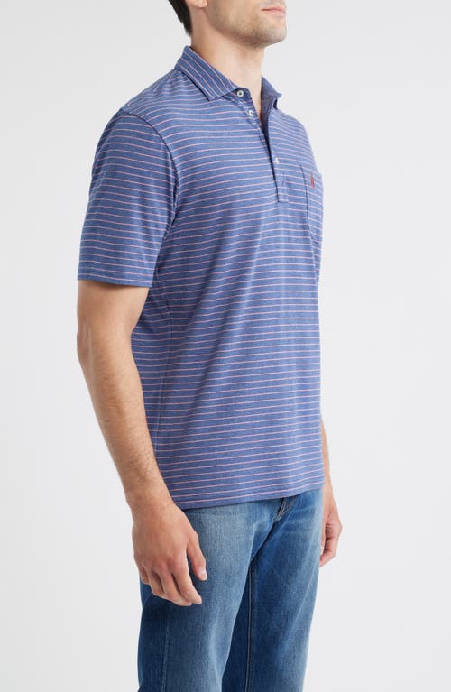 Johnnie-o Ryan Stripe Polo In Multi