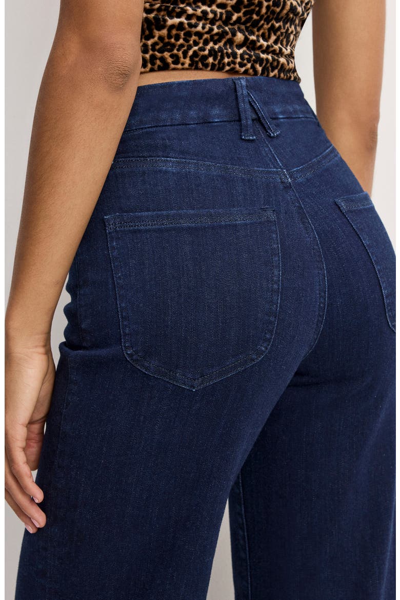 Good Waist High Waist Wide Leg Palazzo Jeans, Alternate, color, INDIGO1153