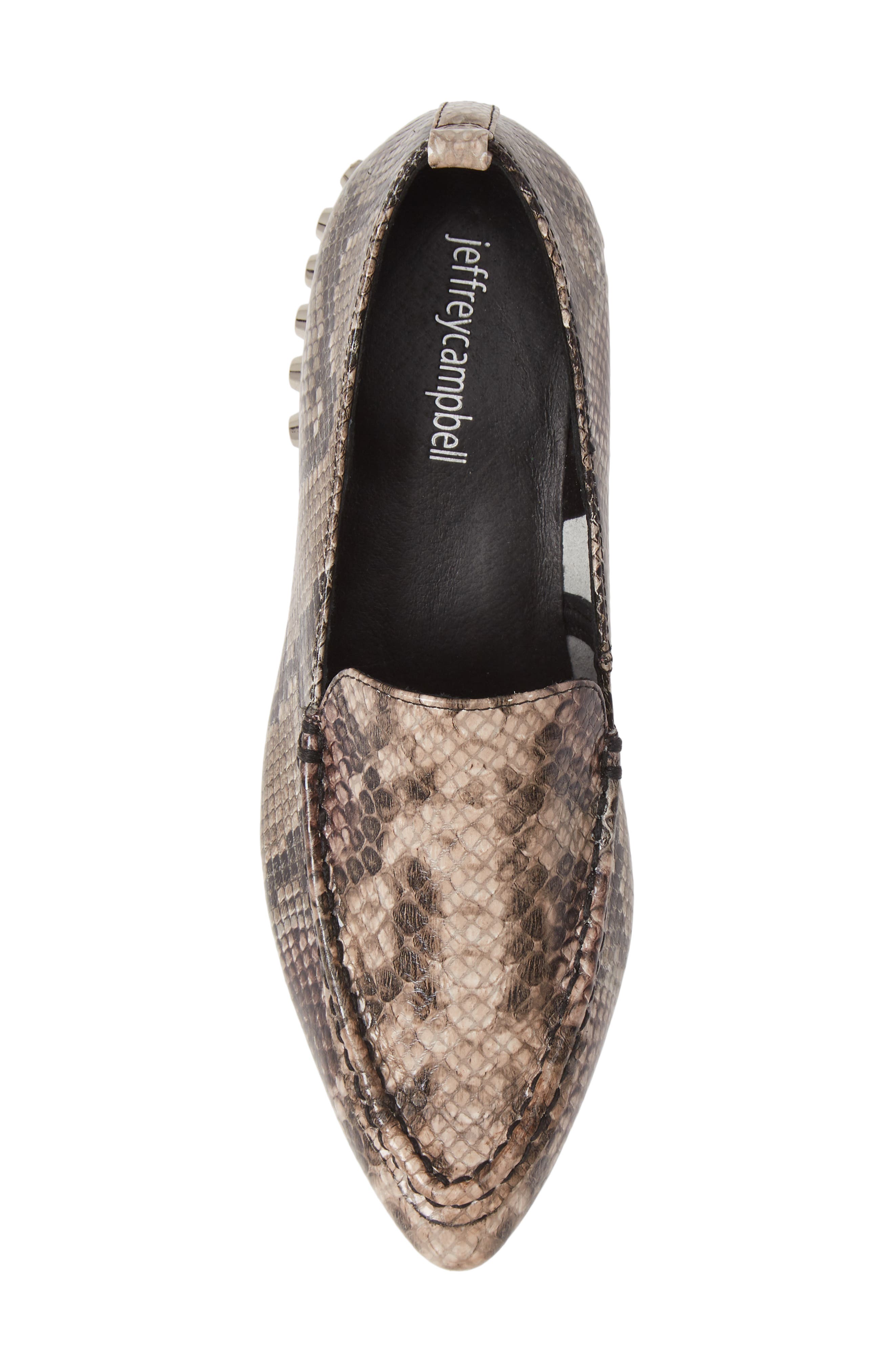 Barnett Studded Loafer, Alternate, color, TAUPE MULTI SNAKE SILVER