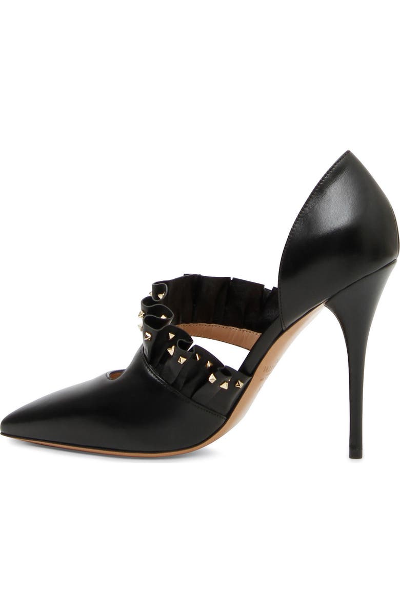 Valentino Garavani Studded Ruffle Pump, Main, color,