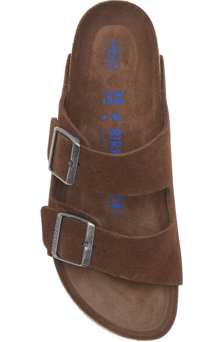 Birkenstock Arizona Soft Footbed Slide Sandal, Alternate, color, Carafe Suede