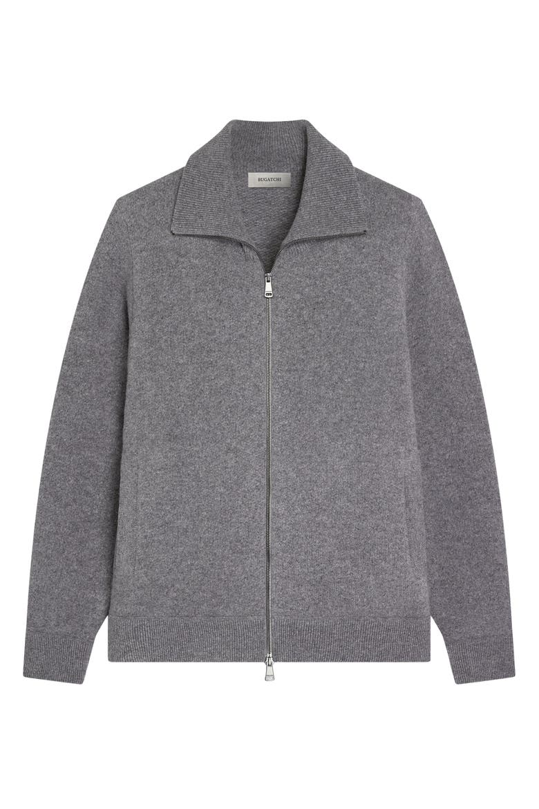 Wool Blend Full Zip Sweater Jacket, Alternate, color, GRAPHITE