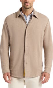 Robert Graham Deschon Cotton Knit Snap-Up Shirt
