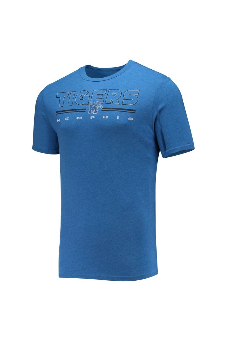 Men's Concepts Sport Heathered Charcoal/Royal Memphis Tigers Meter T-Shirt & Pants Sleep Set, Alternate, color, Heather Charcoal