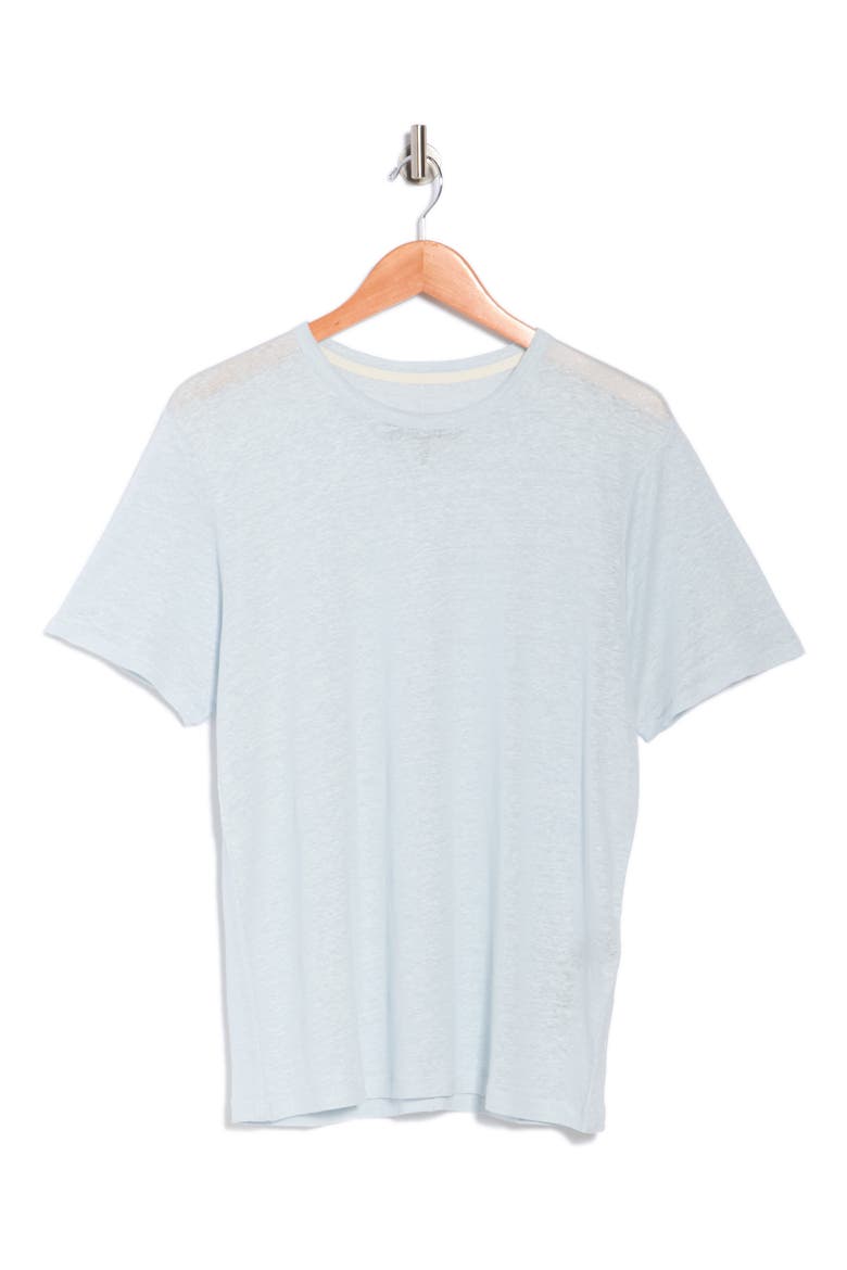 Linen T-Shirt, Alternate, color, ARCTIC