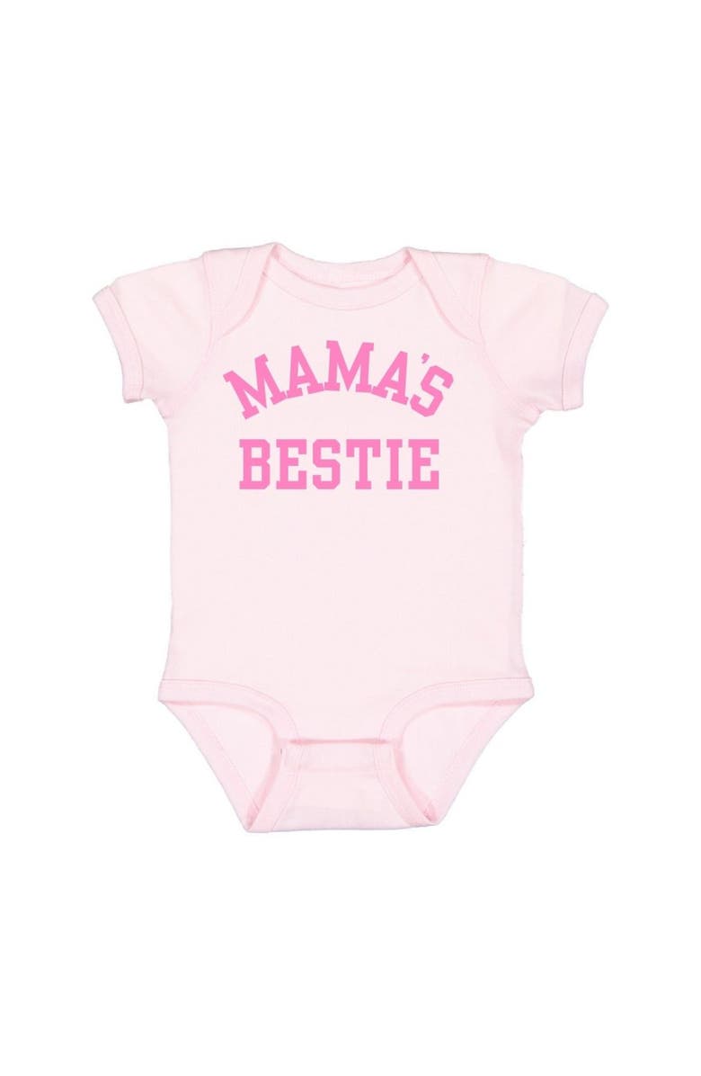 Sweet Wink Mama's Bestie Bubblegum Short Sleeve Bodysuit, Main, color, 