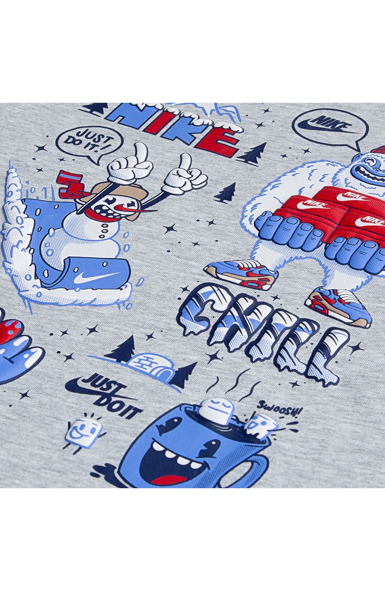 Nike Kids' Holiday Right Graphic T-Shirt, Alternate, color, Light Smoke Grey Heather