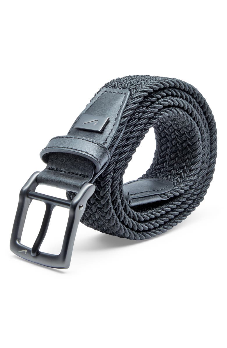 Nike Woven Stretch Belt, Alternate, color, Black