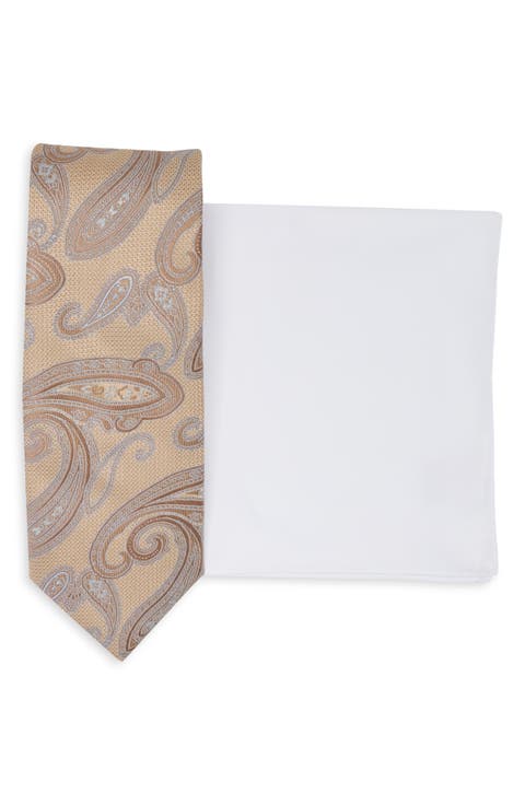 Paisley Tie & Pocket Square Set
