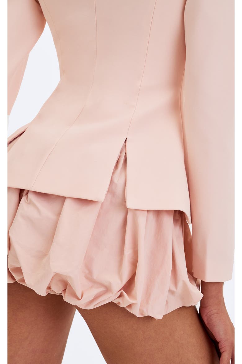 Savina Taffeta Bubble Shorts, Alternate, color, Tulip Pink