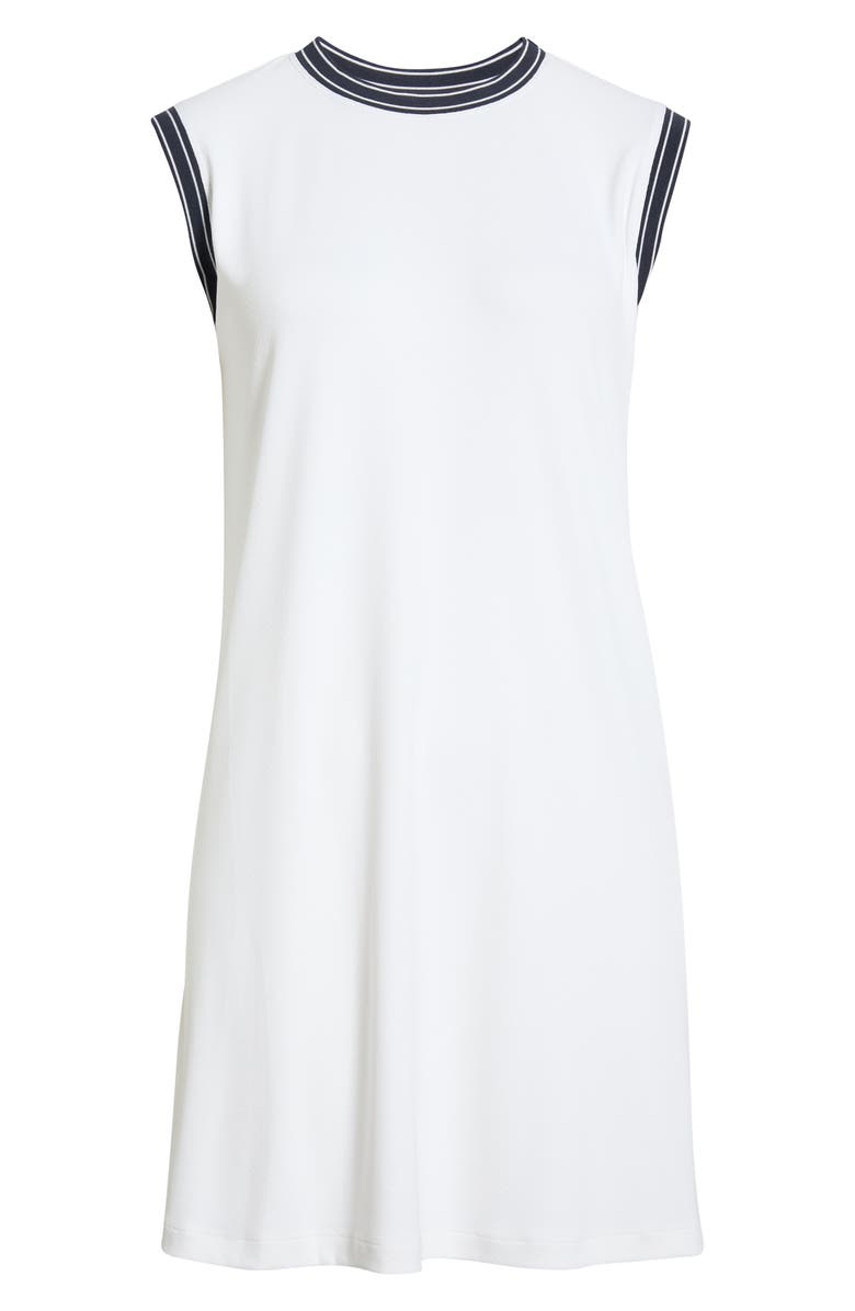 Varley Endo Court Sleeveless Minidress, Main, color, White / Blue Nights