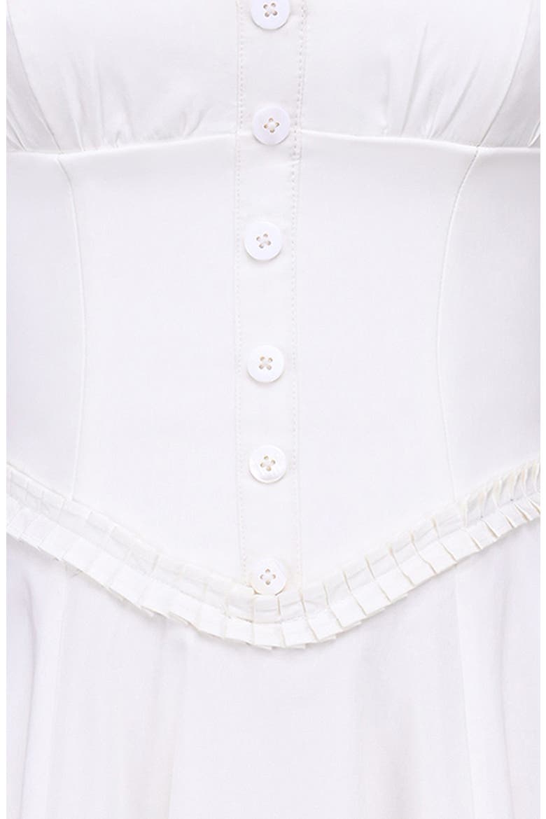Georgie Midi Dress, Alternate, color, WHITE