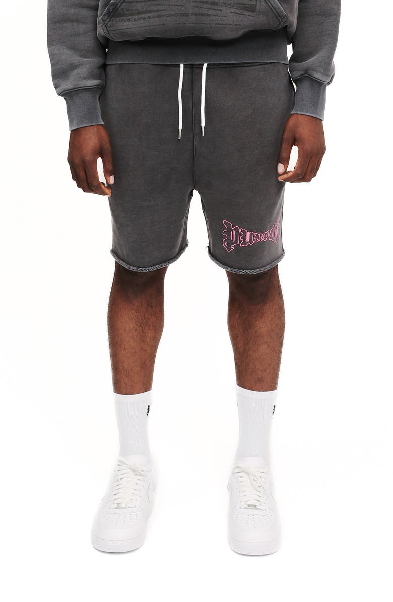 PURPLE BRAND Heavyweight Cotton Fleece Sweat Shorts, Main, color, 